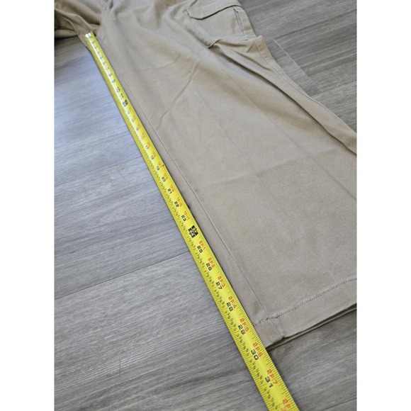 NEW Architect Active Flex Straight Leg Cargo Pants Men's 40x30 Beige Flat Front - Picture 10 of 13